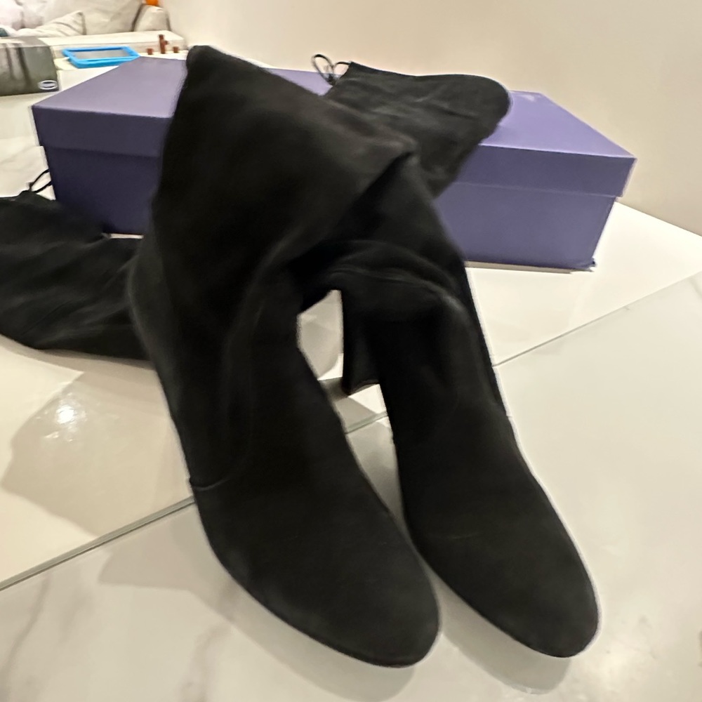 Stuart Weitzman Highland suede Boot SZ 7 - Picture 3 of 4